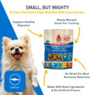 Plato Small Bites Dog Treats, Natural Bite Sized Real Meat & Salmon Flavor, Grain Free & High In Protein, Air Dried Authentic Ingredients, 2 Calories Per Treat, Made In The Usa, 6 Ounces