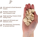 Pupford Freeze Dried Banana Chip Puppy & Dog Treats, Natural, Healthy, Low-Calorie Reward For Small, Medium, And Large Breed Dogs (3 Oz)