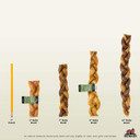 Redbarn 7" Braided Bully Sticks For Dogs. Natural, Grain-Free, Highly Palatable, Long-Lasting Dental Chews Sourced From Free-Range, Grass-Fed Cattle (20 Sticks)