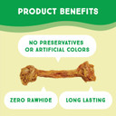 Ultra Chewy Turkey Tendon Knotted Bones For Dogs - Premium All-Natural, Hypoallergenic, Long-Lasting Dog Chew Treat, Easy To Digest, Ingredient Sourced From Usa (3.5 Inches - 1 Pack)