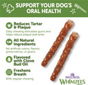 Whimzees Natural Grain Free Daily Dental Long Lasting Dog Treats, Veggie Sausage, Small, Bag Of 28