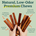Woof Bully Sticks Dog Treats - Chew Sticks For Dogs - Long-Lasting Dog Chew Treats - Dog Products Made With Free-Range, Grass-Fed Beef - 6" Sticks - 5Pk