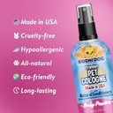 Bodhi Dog Natural Dog Cologne | Premium Scented Deodorizing Body Spray For Dogs & Cats | Dog Perfume W/Natural Dog Conditioner (Baby Powder, 4 Fl Oz)