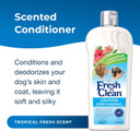 Pet-Ag Fresh N Clean Oatmeal N Baking Soda Conditioner, Tropical Fresh Scent - 18 Oz - Gently Cleans, Soothes & Deodorizes Dogs With Vitamin E & Aloe Vera - Soap Free