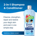 Petag Oatmeal Conditioning Shampoo, Tropical Fresh, 18 Oz - Strengthens, Repairs, Soap-Free, Vitamin E & Aloe Vera, Dog