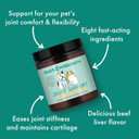 Dr. Mercola Bark & Whiskers Joint Support For Dogs & Cats, 1.69 Oz. (48 G), Collagen & Hyaluronic Acid, Promotes Mobility, Veterinarian Formulated, Non-Gmo