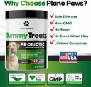 Probiotics For Dogs Digestive Health - Dog Probiotics And Digestive Enzymes - Allergy Relief For Dogs - Probiotic For Dogs Gut Health - Puppy Probiotic Tummy Treats - 120 Dog Probiotic Chews