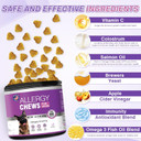 Dog Allergy Chews 200Pcs - Dog Allergy And Itching Skin Relief Anti Itch Aller Immune Bites For Dogs Itching Itchy Paw Relief Itch Allergy Probiotics Support Chew Vitamins For Skin And Coat Allergies