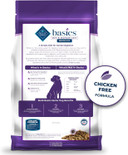 Blue Buffalo Basics Grain-Free Senior Dry Dog Food, Skin & Stomach Care, Limited Ingredient Diet, Turkey Recipe, 4-Lb. Bag