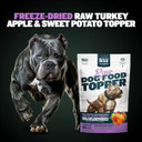 Bully Max Freeze-Dried Raw Dog Food Toppers For Puppies And Adult Dogs - Turkey With Real Fruits & Veggies - Natural Meal Enhancers With Vitamins & Minerals - Feed As Puppy Treat Or Dog Meal