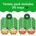Greenies Smart Topper High Protein Wet Mix-In For Dogs, Chicken, Green Beans, And Sweet Potatoes Recipe & Chicken, Beef, Sweet Potato & Spinach Recipe Variety Pack, 20 Trays Of 2Oz