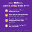 Halo Holistic Dog Food, Complete Digestive Health Cage-Free Chicken And Brown Rice Recipe, Dry Dog Food Bag, Puppy Formula, 10-Lb Bag