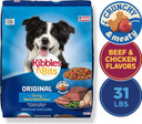 Kibbles 'N Bits Original Savory Beef & Chicken Flavor Dry Dog Food, 31 Pound Bag