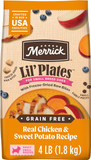 Merrick Lil’ Plates Grain Free Dry Dog Food for Small Dogs, Chicken & Sweet Potato with Raw Bites, 4 lb