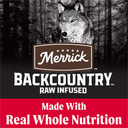 Merrick Backcountry Grain Free Dry Adult Dog Food Kibble With Freeze Dried Raw Pieces, Great Plains Red Recipe - 4.0 Lb. Bag