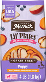 Merrick Lil' Plates Premium Grain Free Dry Puppy Food for Small Dogs, Real Chicken & Sweet Potato, 4 lb