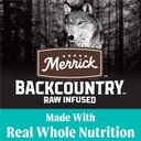 Merrick Backcountry Grain Free Dry Adult Dog Food, Kibble With Freeze Dried Raw Pieces, Game Bird Recipe - 4.0 Lb. Bag