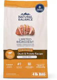 Natural Balance Limited Ingredient Adult Grain-Free Dry Dog Food, Reserve Duck & Potato Recipe, 4 Pound (Pack Of 1)