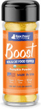 Raw Paws Boost Pet Food Topper Organic Pumpkin Powder, 3-Oz - Made In Usa - Grain-Free Dog Toppers For Dry Food - Anti Scoot Powder Pumpkin For Dogs - Vegan Dog Food Gravy - Dog Meal Toppers For Dogs