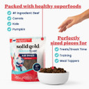Solid Gold Air Dried Dog Food Toppers For Picky Eaters - Healthy Dog Treats Made With Real Beef To Serve As Meal Topper Or Dog Treat - Supports Muscle Growth, Immunity, And Healthy Digestion - 4 Oz