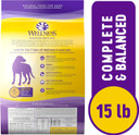 Wellness Complete Health Dry Dog Food With Grains, Natural Ingredients, Made In Usa With Real Meat, All Breeds, For Adult Dogs (Chicken & Oatmeal, 15-Pound Bag) Wellness Complete Health Dry Dog Food With Grains, Natural Ingredients, Made In Usa With Real Meat, All Breeds, For Adult Dogs (Chicken & Oatmeal, 15-Pound Bag)