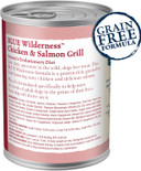 Blue Buffalo Wilderness Adult Wet Dog Food, High-Protein & Grain-Free, Made With Natural Ingredients, Salmon & Chicken Grill, 12.5-Oz. Cans, 12 Count