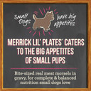 Merrick Lilã¢Â Plates Grain Free Natural Wet Dog Food For Small Breed Puppies, Pint-Sized Puppy Plate In Gravy - (Pack Of 12) 3.5 Oz. Tubs