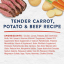 Natural Balance Platefulls Homestyle Adult Grain-Free Wet Dog Food, Tender Carrot, Potato & Beef Recipe Cooked In Bone Broth, 9 Ounce (Pack Of 12)