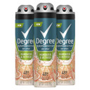 Degree Men Antiperspirant Deodorant Mandarin & Vetiver 3 Count Spray 48-Hour Protection 3.8 Oz3.80 Ounce (Pack Of 3)
