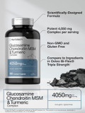 Horbã£Â¤Ach Glucosamine Chondroitin With Turmeric & Msm | 4050 Mg | 180 Caplets | Triple Strength Formula | Non-Gmo, Gluten Free