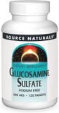 Source Naturals Glucosamine Sulfate, Sodium-Free, For Joint Support, 500 Mg - 120 Tablets
