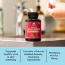 Ancient Nutrition Collagen Pills For Hair, Skin And Nails, Beauty + Sleep 90 Ct, Collagen Supplement + Magnesium, Supports Skin And Nails, Sleep, Paleo And Keto Friendly, Gluten Free