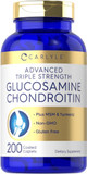Carlyle Glucosamine Chondroitin Msm Turmeric | 4050 Mg | 200 Count | Advanced Triple Strength Supplement | Non-Gmo & Gluten Free