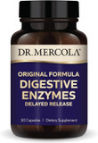 Dr. Mercola Digestive Enzymes, 30 Servings (30 Capsules), Original Formula, Delayed Release, Dietary Supplement, Supports Healthy Immune Function, Non-Gmo