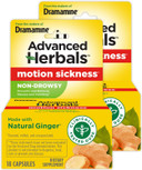 From The Makers Of Dramamine, Advanced Herbals, Non-Drowsy, Motion Sickness Relief, Made With Natural Ginger, 18 Count