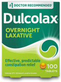 Dulcolax Stimulant Laxative Tablets, Predictable & Effective Constipation Relief, Relieves Straining & Bloating, Bisacodyl 5 Mg, 100 Count