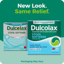 Dulcolax Stool Softener Laxative Liquid Gel Capsules, Gentle Constipation Relief For Hard, Dry Stools, Docusate Sodium 100 Mg, 50 Count