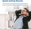 Rite Aid Fast Relief Laxative Suppositories, Bisacodyl Usp, 10Mg - 16 Count | Stimulant Laxative | Constipation Relief | Works In 15 Minutes To 1 Hour | Relief Of Constipation | Laxative Suppository