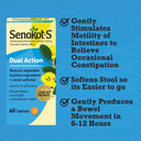 Senokot S Dual Action Natural Vegetable Laxative Ingredient Plus Stool Softener Tablets, Gentle Dependable Overnight Relief Of Occasional Constipation, 30 Count