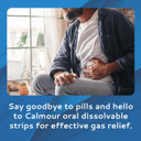 Anti Gas Relief 30 Strips | Mint Flavor Oral Dissolvable Anti Bloating Relief Strips | Rapid Gas Relief For Adults | Effective Bloating Relief For Women | Simethicone Anti Bloating For Women