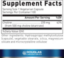Douglas Laboratories Choline Bitartrate | Supplement To Support Liver, Neurological And Heart Health, Mental Focus, And Nervous System* | 100 Capsules
