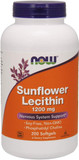 Now Foods Sunflower Lecithin 1200 Mg Soy-Free, Non-Gmo - 200 Softgels