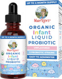Maryruth Organics Usda Organic Infant Liquid Probiotic Drops | Baby Essentials | Probiotics For Infants | Baby Probiotic Drops | Proprietary Probiotic Blend | Vegan | Non Gmo | 125 Servings