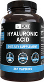 Pure Original Ingredients Hyaluronic Acid (365 Capsules) No Magnesium Or Rice Fillers, Always Pure, Lab Verified