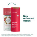 Attitude Plastic-Free Deodorant, Ewg Verified, Aluminum-Free, Dermatologically Tested, Plant And Mineral-Based, Vegan, Red Vine Leaves, 3 Ounces