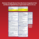 Mucinex Maximum Strength Sinus-Max Severe Congestion & Pain & Nightshift Sinus Liquid, 6 Fl Oz (Pack Of 2)