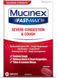 Mucinex Fast-Max Adult Severe Congestion & Cough Caplets, 20Ct