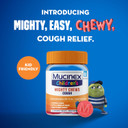 Mucinex Children'S Mighty Chews Nighttime Kids Cough Medicine, Easy To Dose Cough Suppressant With Dextromethorphan, Kids Travel Medicine For Cough, Mixed Berry Flavor, 16 Medicated Chewable Tablets