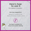 Zarbee'S Baby Immune Support With Zinc, Baby & Toddler Vitamin 6 Months+, Includes Syringe For Easy & Accurate Dosing, Natural Grape Flavor, 2Oz