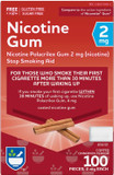 Rite Aid Nicotine Gum, Coated Cinnamon Flavor, 2 Mg - 100 Count | Quit Smoking Aid | Nicotine Replacement Gum